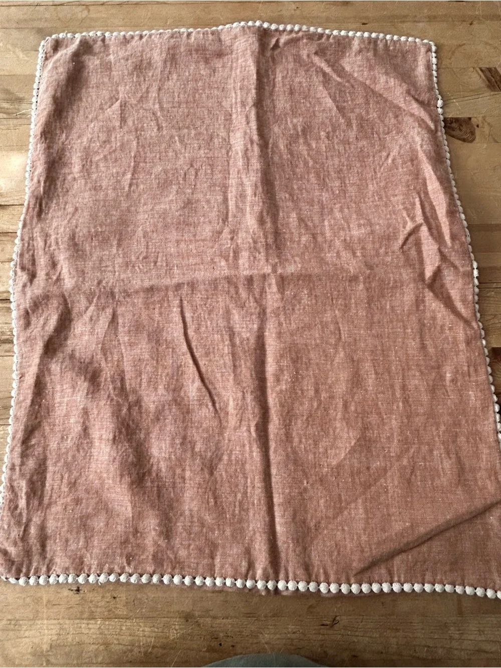 West Elm Linen Pom Pom Pillow Sham (1)